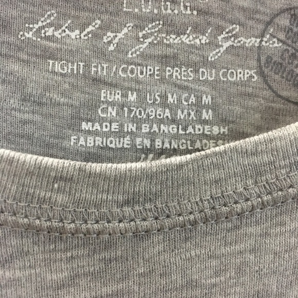 H&M Conscious Slim Fit Gray Tee NWT - Picture 2 of 4